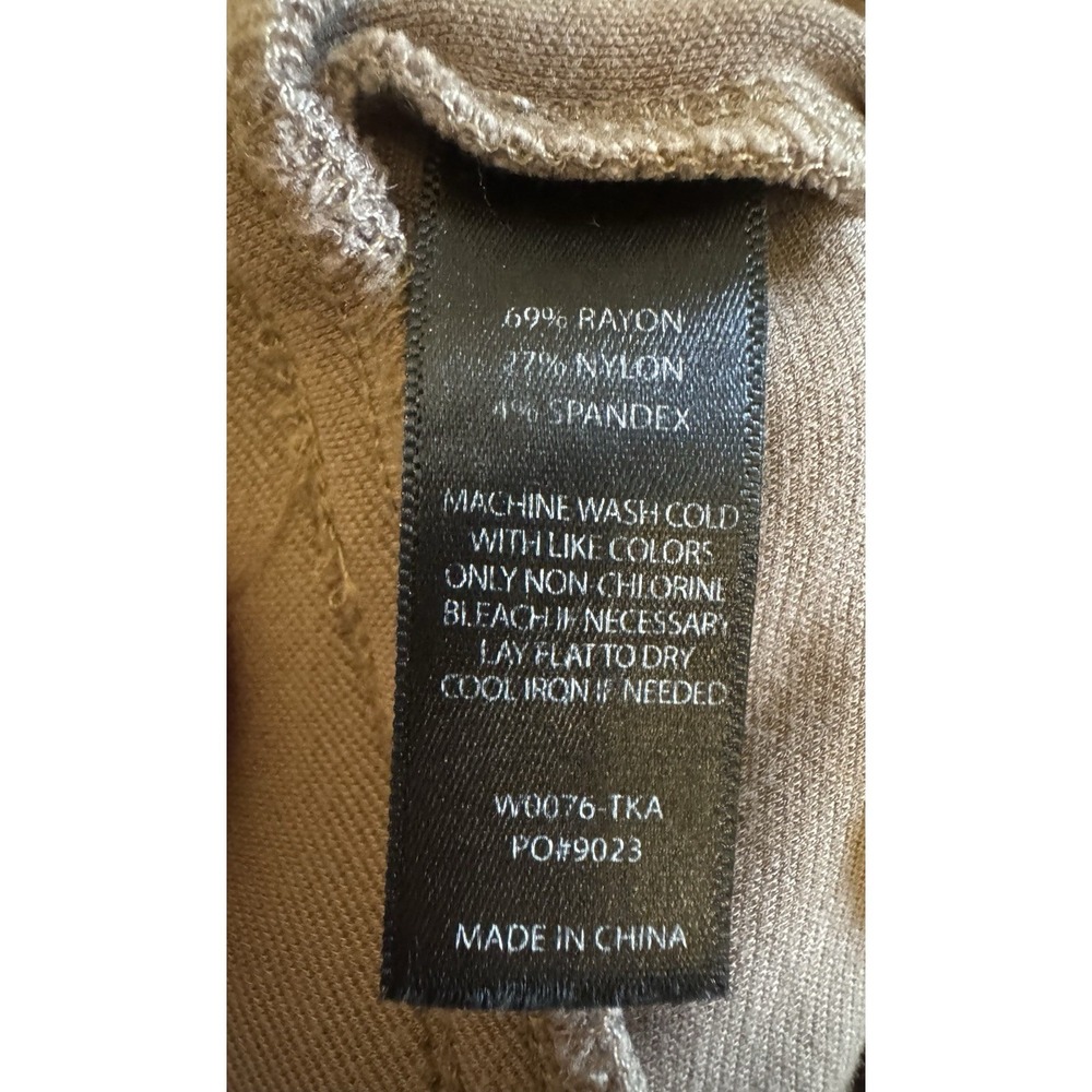 Betabrand Women's Taupe Dress Pant Yoga Pants Straight Pockets L Long - Picture 3 of 5
